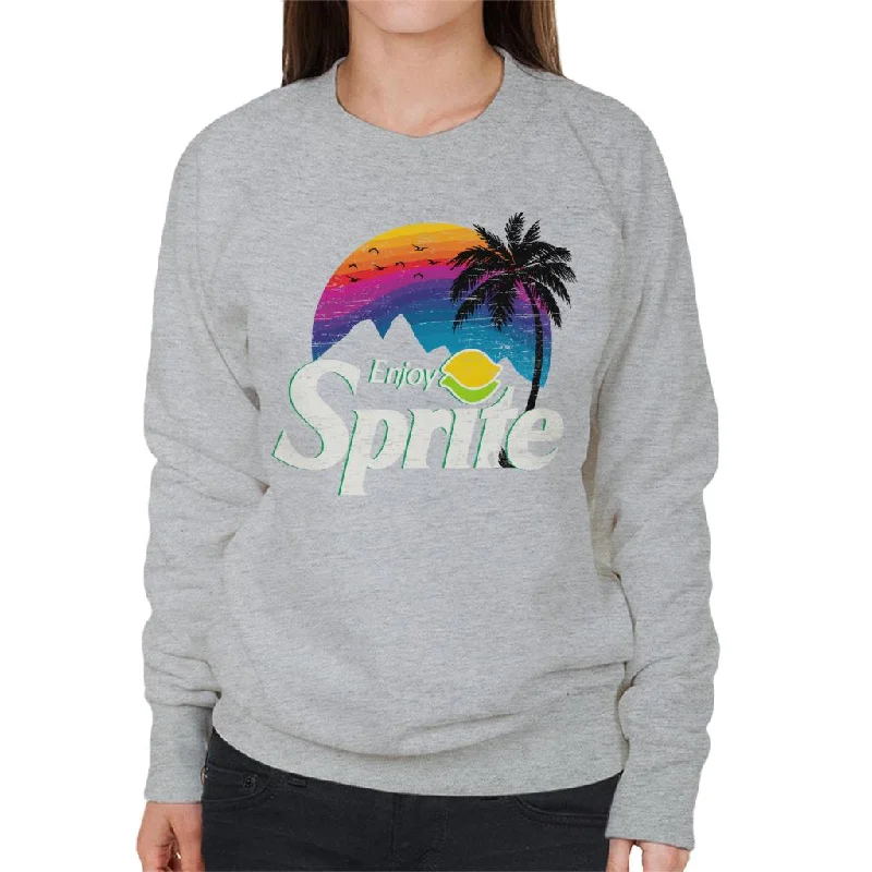 Sprite Palm Tree Sunset Women's Sweatshirt