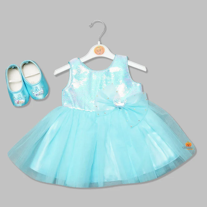 Sequin Birthday Frocks for Baby Girls with Bellies