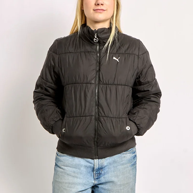 Puma Puffer Coat With Elasticated Bottom And Sleeves - L