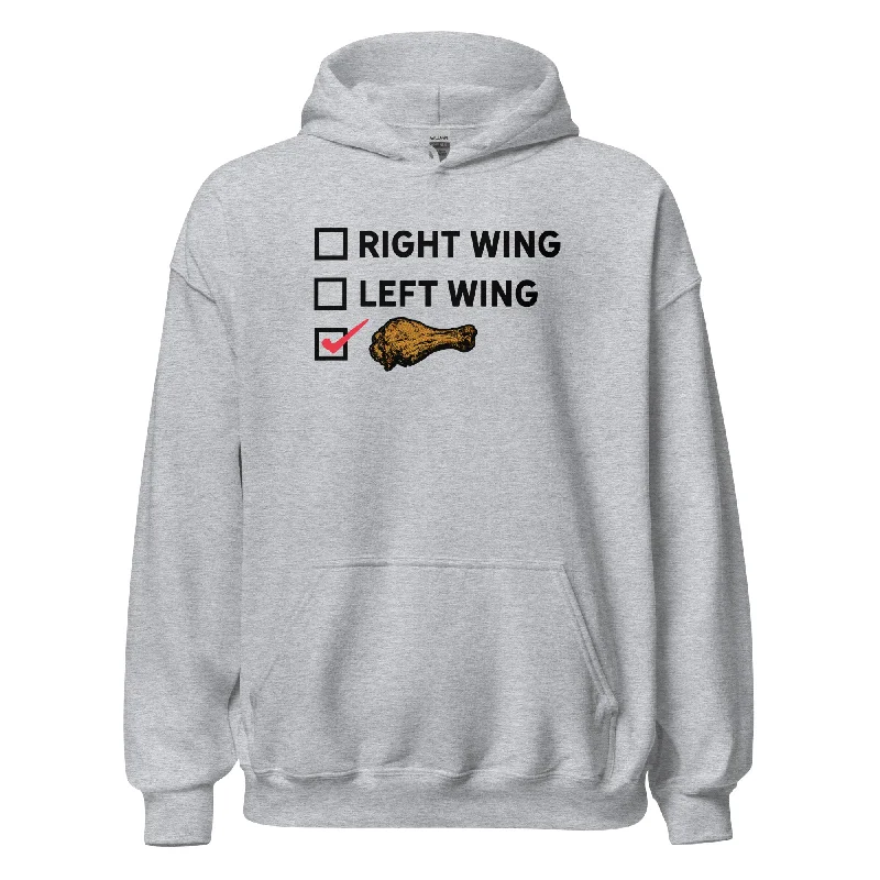 Right Wing, Left Wing, Chicken Wing Voter Pullover Hoodie