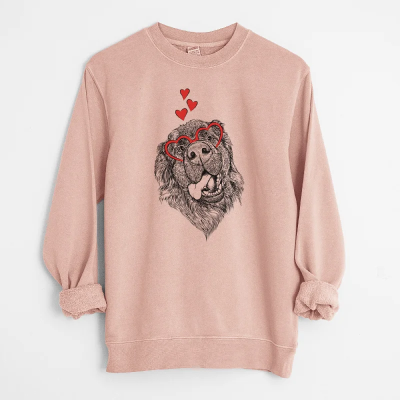 Valentine Tuna the Newfoundland - Unisex Pigment Dyed Crew Sweatshirt