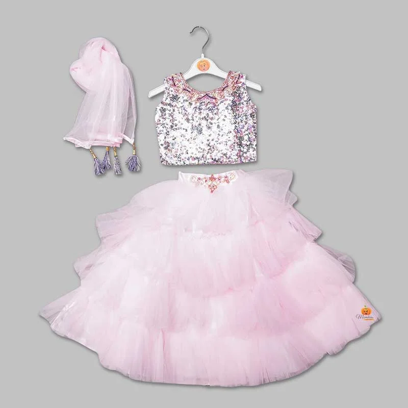 Pink Lehenga Choli for Girls