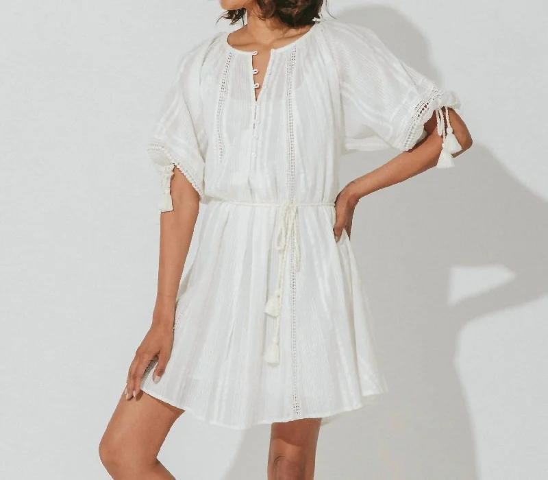 Alba Mini Dress In Ivory