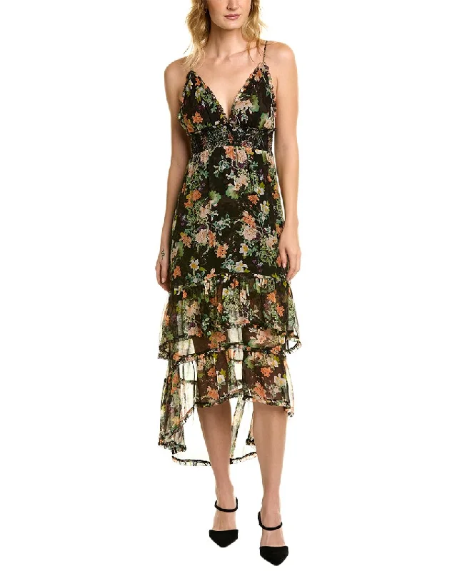 alice + olivia Imogene Silk Maxi Dress