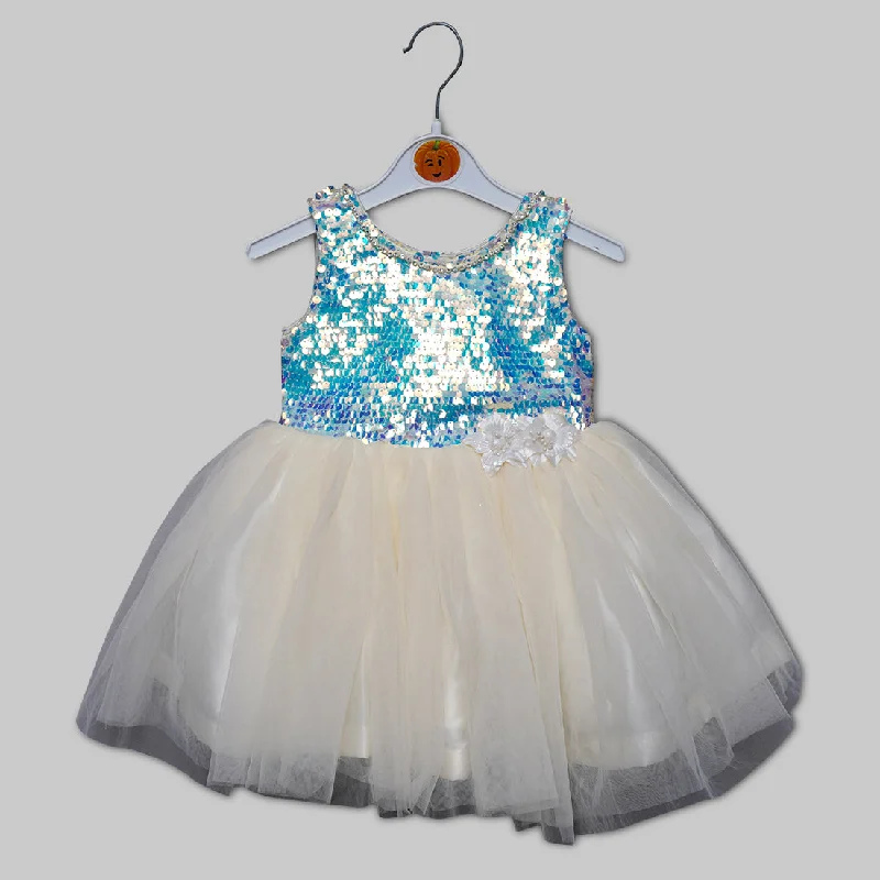 Sequin Party Wear Baby Frock