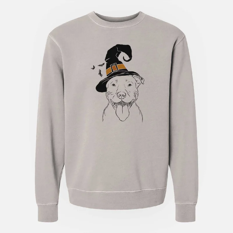 Witch Major the Pitbull - Unisex Pigment Dyed Crew Sweatshirt