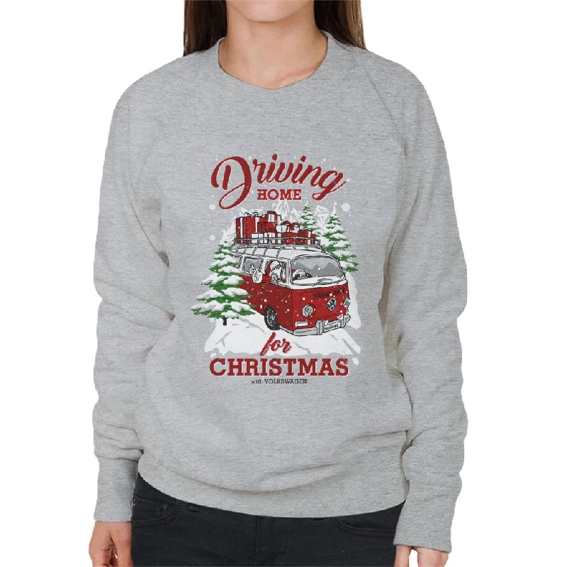 Volkswagen Driving Home For Christmas Women's Sweatshirt