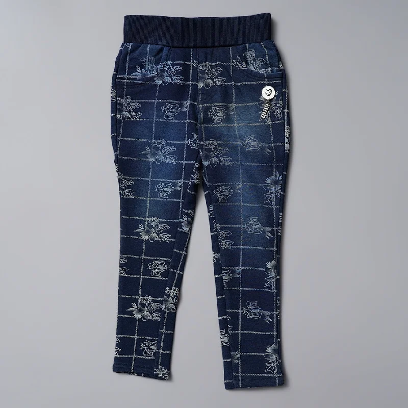 Elastic Denim Jeans for Girls