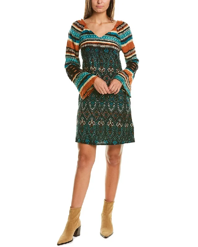 California Moonrise Caged Trim Shift Dress