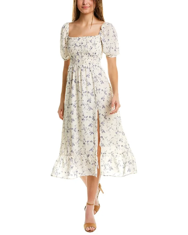 Moonsea Smocked Midi Dress