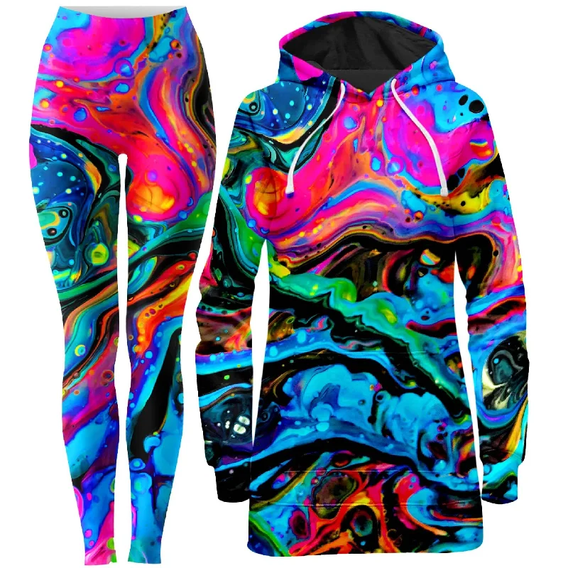 Funkadelic Hoodie Dress and Leggings Combo