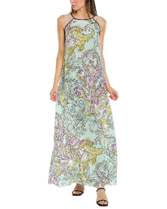 Piazza Sempione Silk Maxi Dress