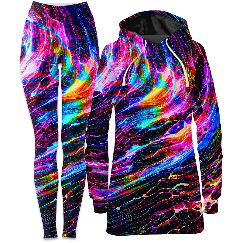 Hyperspace Hoodie Dress and Leggings Combo