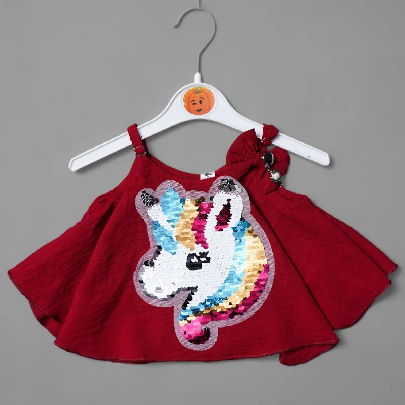 Top for Girls and Kids with Unicorn Design