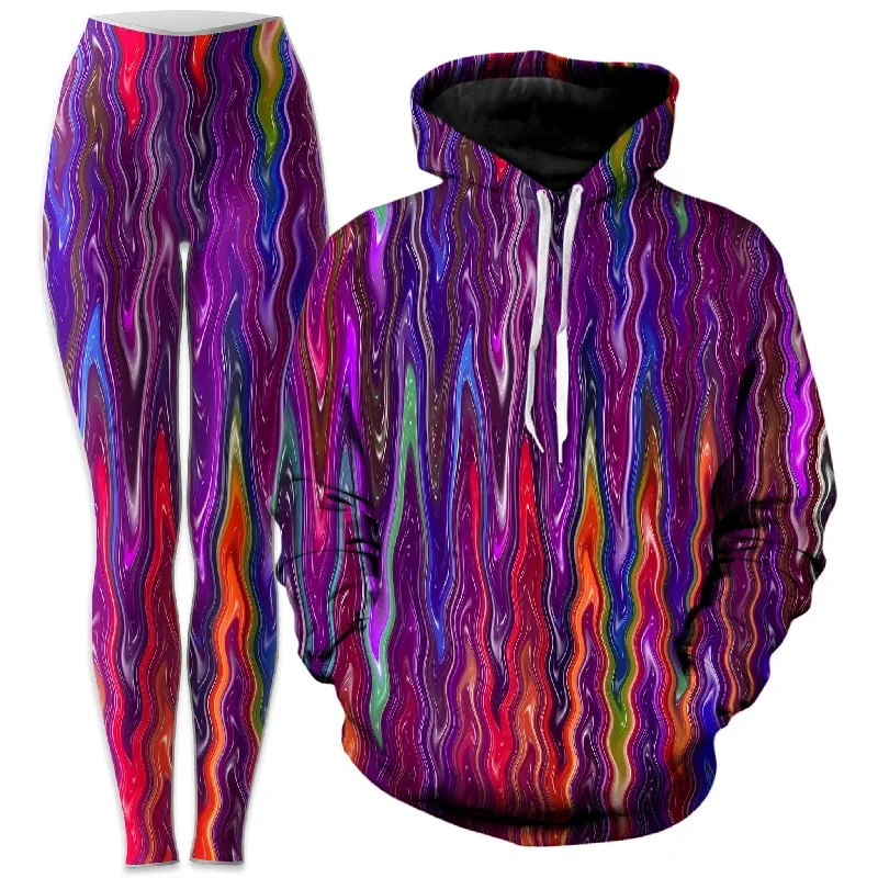 Trippy Vibes Hoodie and Leggings Combo